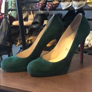 Christian Louboutin Green Heels